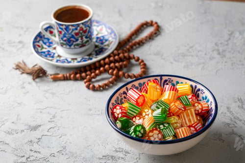 Preview: Traditional Turkish Ramadan Sweet Sugar hard Candy, Chocolate candie and Almond candies
