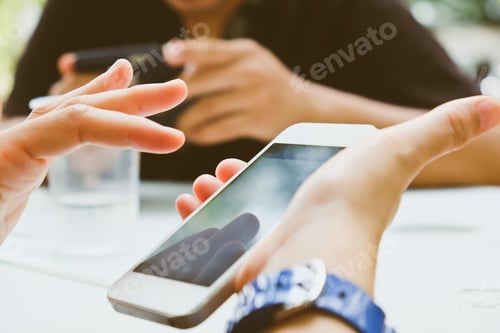 Preview: People Using a Smart Phone background