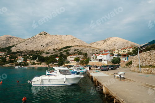 Preview: Boats in the dock, Stara Baska, Krk Island, Croatia