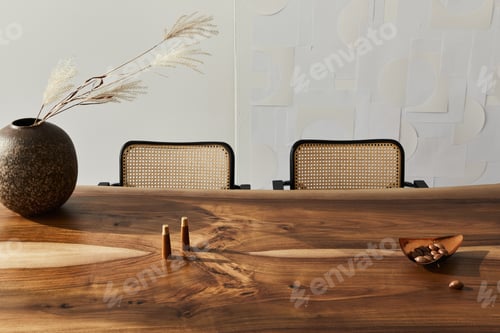Preview: Interior design of stylish dining room interior