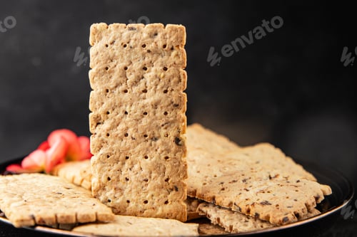 Preview: cracker whole grain healthy food durum wheat cookies tasty snack fresh gourmet food