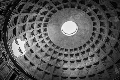 Preview: Indoor view of Pantheon of Agripa in Rome, Italy