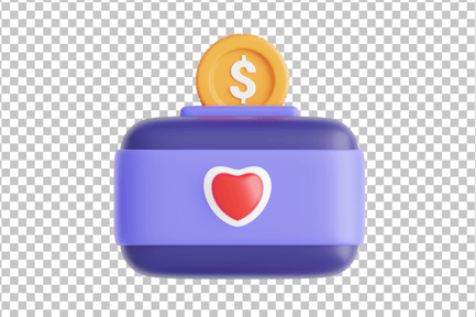 Preview: Donation 3D Icon