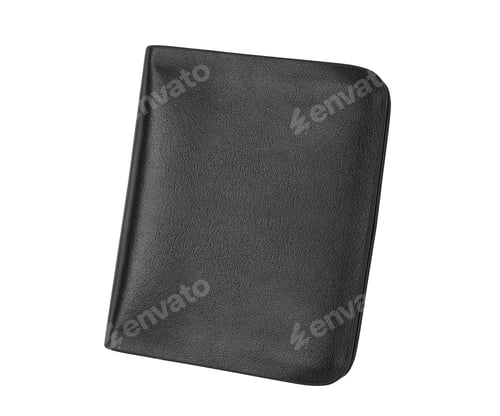 Preview: black and blue wallet isolated