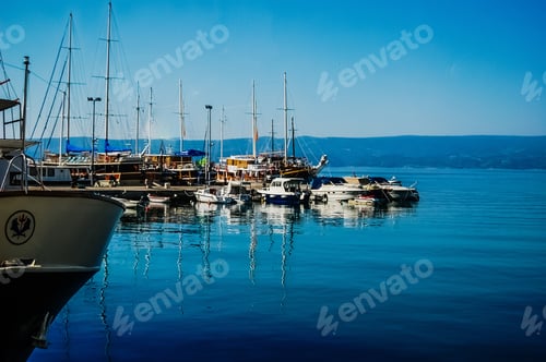 Preview: Sports and recreational nautical harbor in a bay protected naturally between the mountains