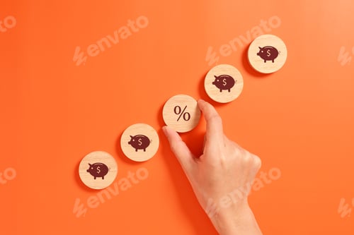 Preview: Passive income. Saving and investment make profit and income. high quality photo