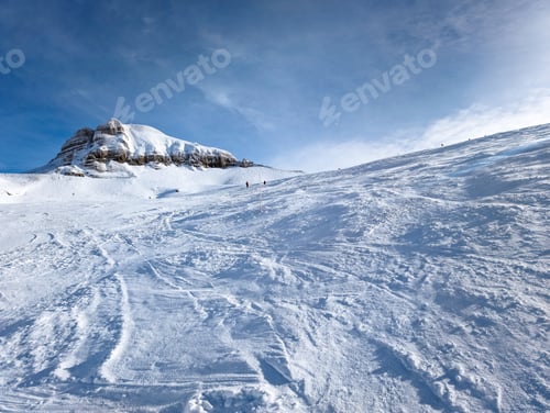 Preview: Winter French Alps, ski resort Flaine, Grand Massif near Mont Blanc, France