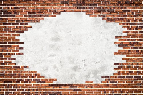 Preview: Distressed Brick Wall with Concrete Center