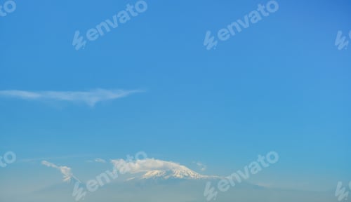 Preview: Mount Ararat is located in Turkish territory with a view from the territory of Armenia