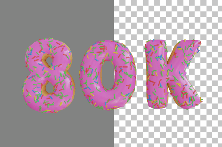 Preview: Donut 80K 3D Icon