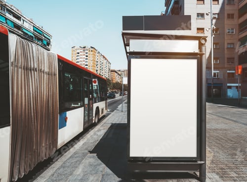 Preview: Mockup of the banner on a bus stop