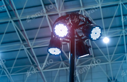 Preview: Led Light On Mall Roof.