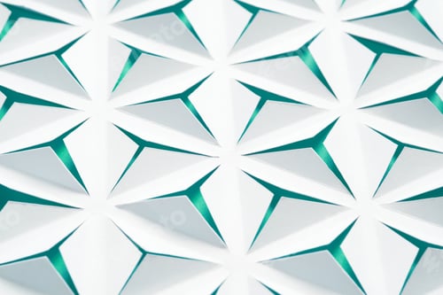 Visualização: Geometric abstract background. Paper with triangular cuts.