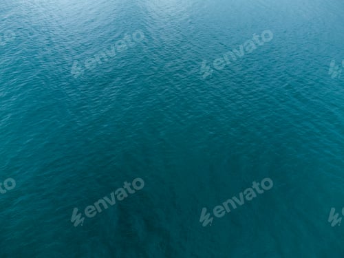 Preview: blue sea aerial top down view