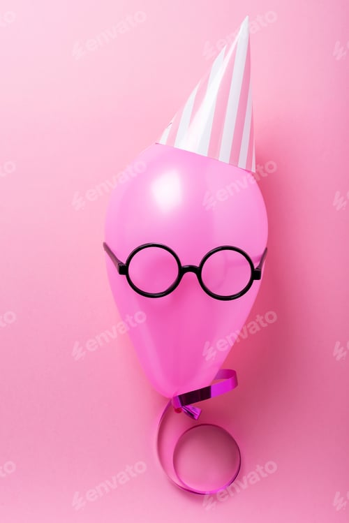 Preview: Party concept with pink ballon