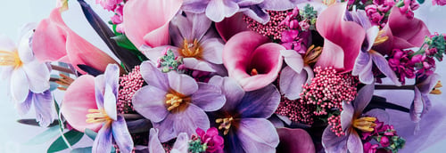 Preview: Red pink orange Autumn Colorful fall bouquet.