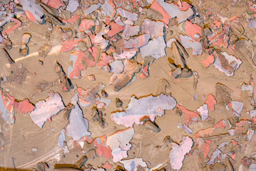 Preview: Destroyed Texture- Old Acrylic Paint. Crackle Surface- Abstract Pattern