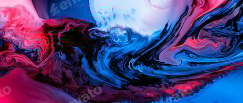 Preview: Abstract flow of liquid paints in mix