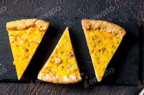 Preview: Traditional Homemade onion pie or quiche