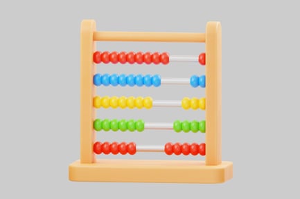 Preview: Colorful wooden abacus counting toy