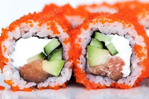 Vorschau: Leckeres Sushi auf dem Teller