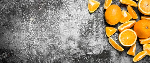 Preview: Fresh slices oranges .