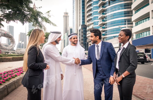 Preview: Group of businessmen in Dubai