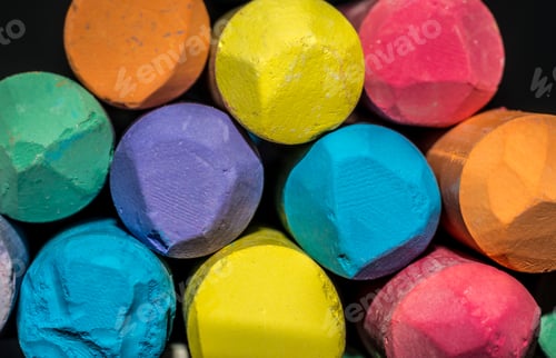 Preview: Colorful Stacked Chalks