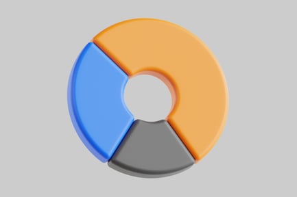 Preview: Pie chart three section data