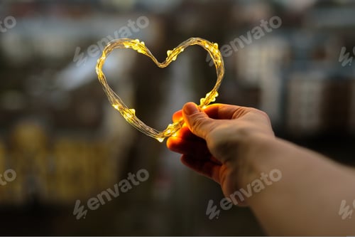 Preview: Heart made from little lights