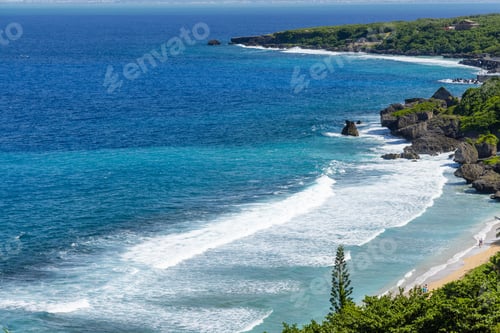 Preview: Beautiful sea and coastline at sunny day