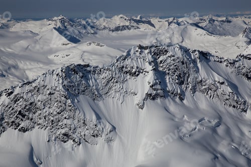 Preview: Aerial landscape view of the Canadian mountains. Nature Background