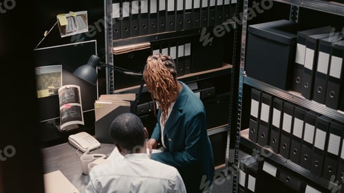 Preview: Two police officers talking about surveillance footage