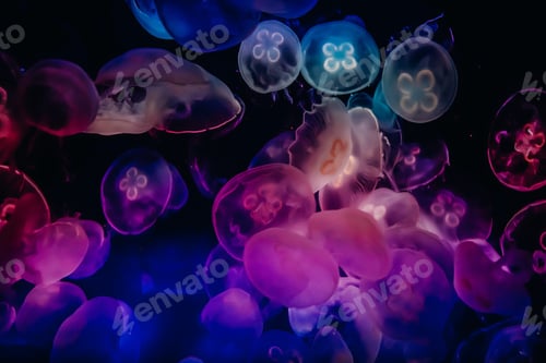 Preview: Jelly fish swimming around