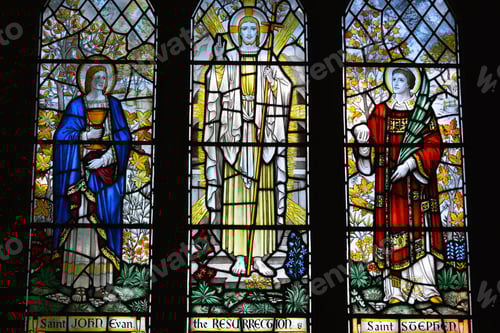 Preview: The Resurrection, stained glass window