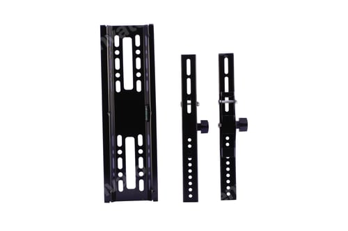 Preview: Black arm mount for television on a white background