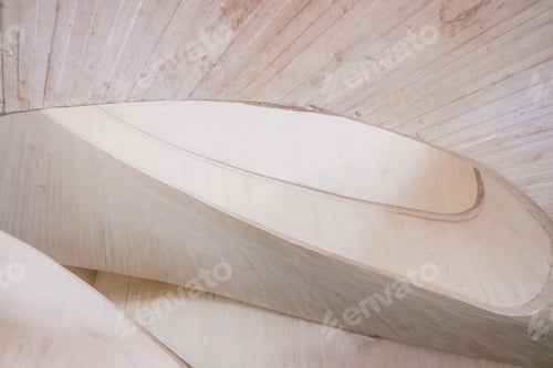 Preview: Curved lines bent on a solid background of light colors