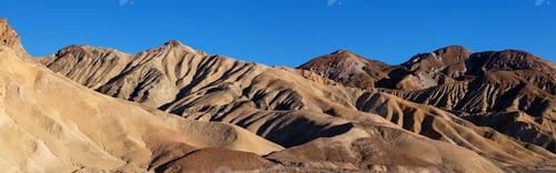 Preview: Panoramic view of the sandy hills in Death Valley National Park