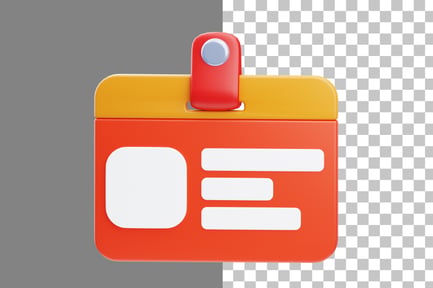 Preview: ID Card 3D Icon