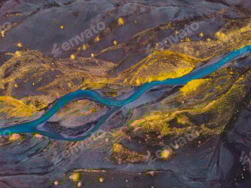 Preview: Above the black sand beach of Selheimasandur