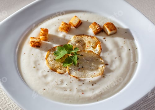 Preview: Celery soup with croutons