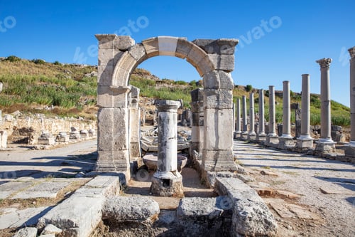 Preview: Nymphaeum of Perge. Ruins of ancient Pamphylian city located in Antalya Province, Turkey.