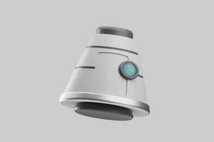 Preview: Abstract pod with teal lens