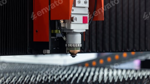 Preview: CNC laser cutting machine precision metal fabrication technology modern industry, High precision CNC