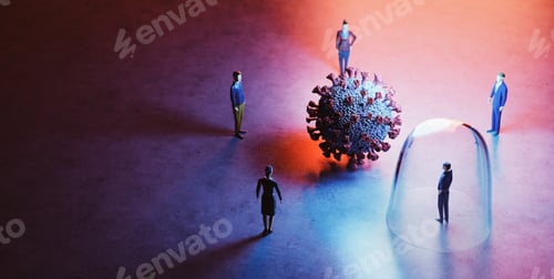 Preview: Conceptual Image of Pandemic and Individual Protection