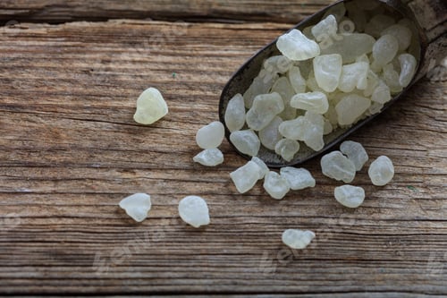 Preview: Chios mastic tears on wooden background