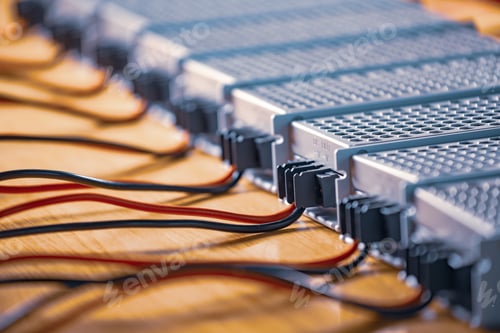 Preview: Metal mesh cases of power supply and wires