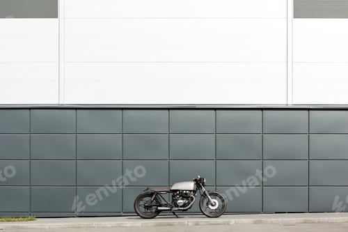 Preview: Vintage motorcycle cafe racer style.