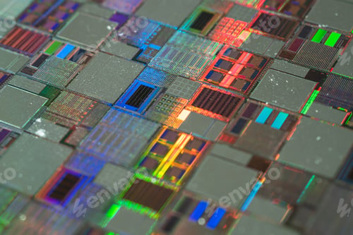 Preview: Silicon wafer for manufacturing semiconductor of integrated circuit.