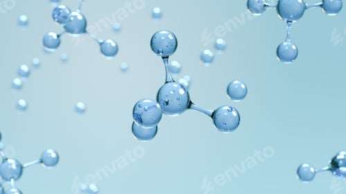 Preview: Crystal Clear 3D Molecular Structure Scientific Visualization Design 3D render